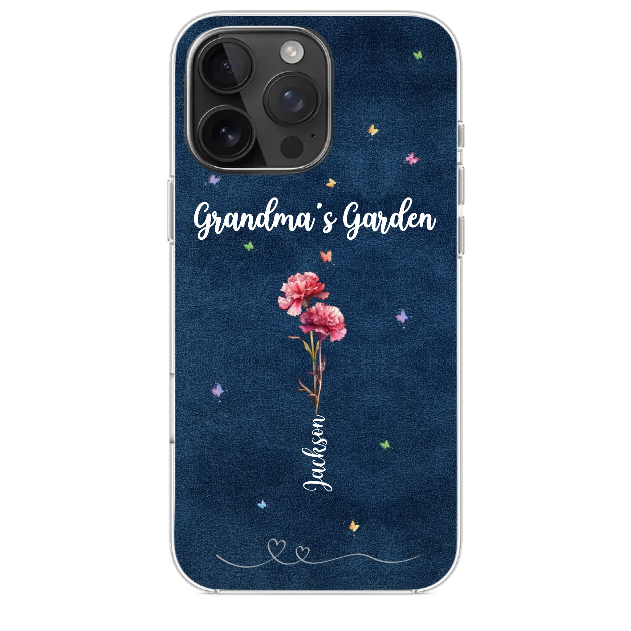 Her Garden Grows With Love - Family Personalized Custom Clear Phone Case - Mother's Day, Gift For Mom, Grandma - Image 31