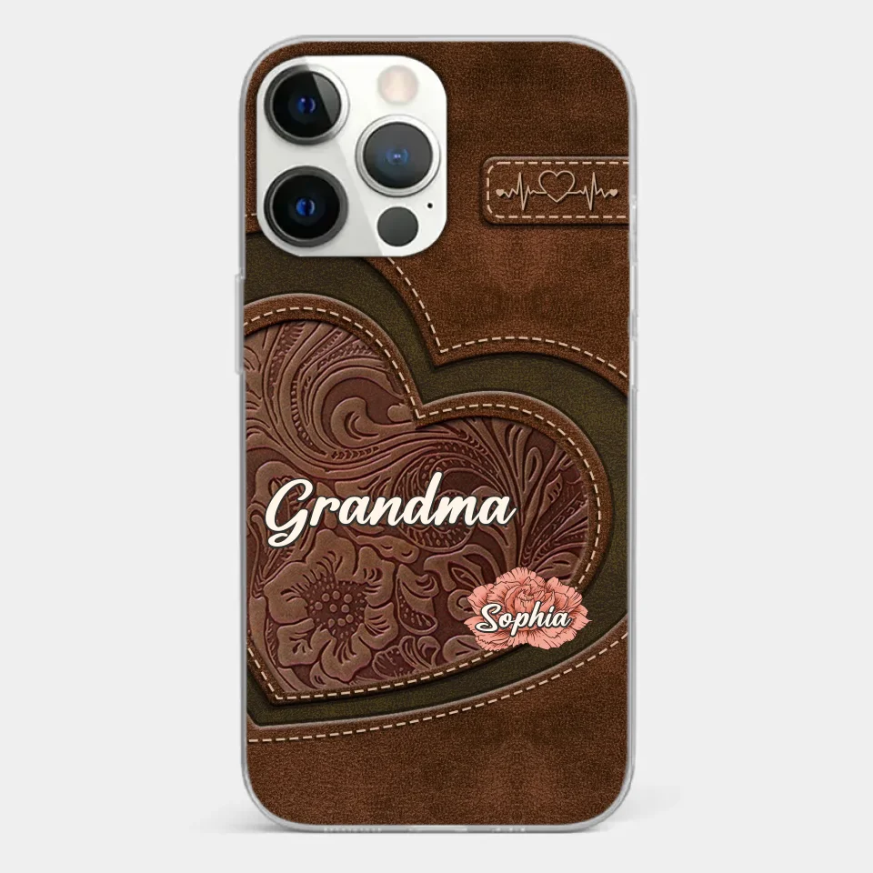 Her Love Blossoms In Every Season - Family Personalized Custom Clear Phone Case - Gift For Mom, Grandma - Image 20