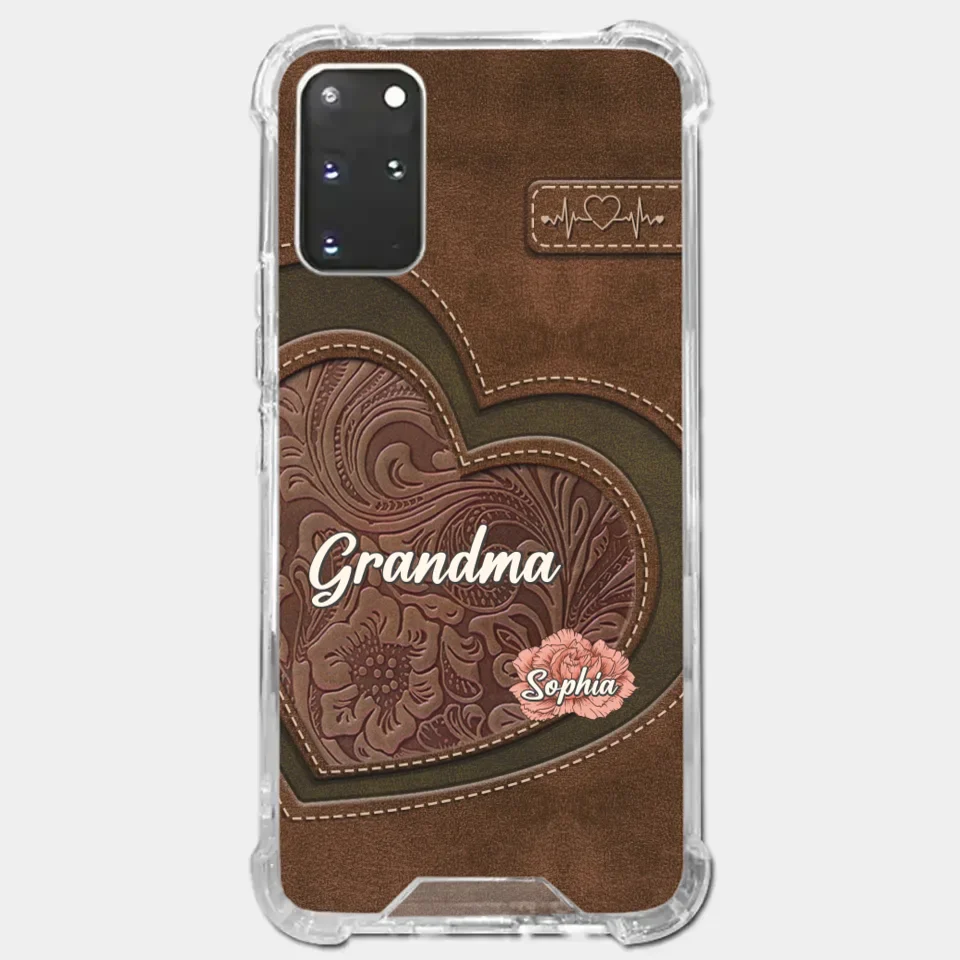 Her Love Blossoms In Every Season - Family Personalized Custom Clear Phone Case - Gift For Mom, Grandma - Image 39