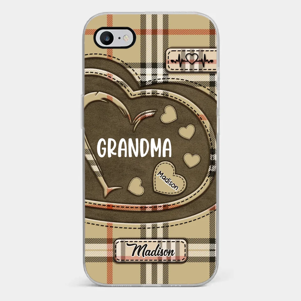Her Love Is A Legacy That Never Fades - Family Personalized Custom Clear Phone Case - Gift For Mom, Grandma - Image 2