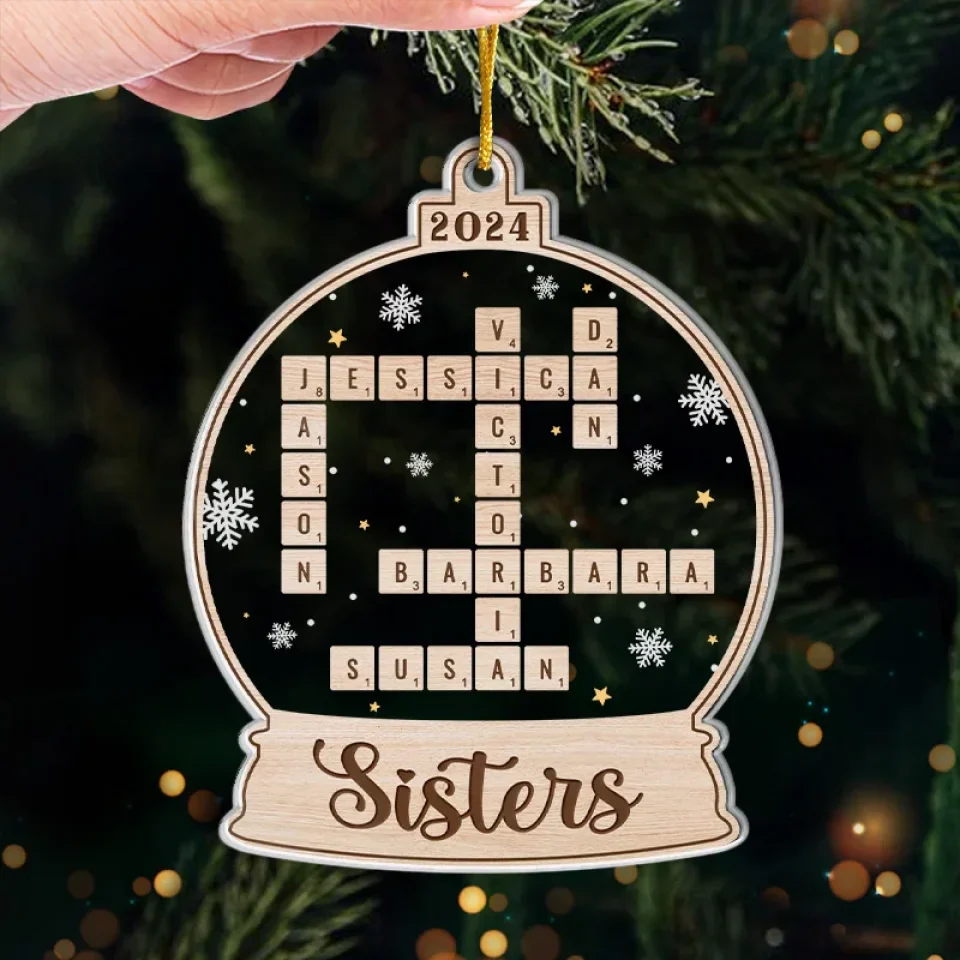 Holiday Season Is Coming - Bestie Personalized Custom Ornament - Acrylic Custom Shaped - Christmas Gift For Best Friends, BFF, Sisters - Image 4