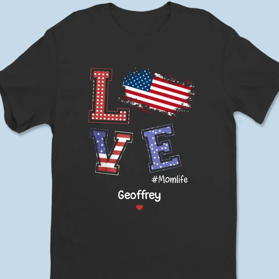 Home Is Where Mom Is - Family Personalized Custom Unisex T-shirt, Hoodie, Sweatshirt - 4th of July, Gift For Mom, Grandma - Image 2