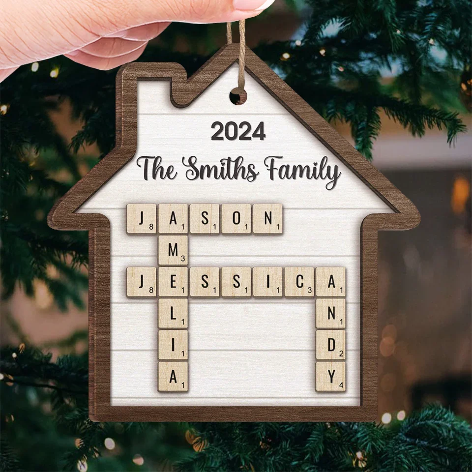 Home Is Where My Family Is - Family Personalized Custom Ornament - Wood Custom Shaped - Christmas Gift For Family Members - Image 4