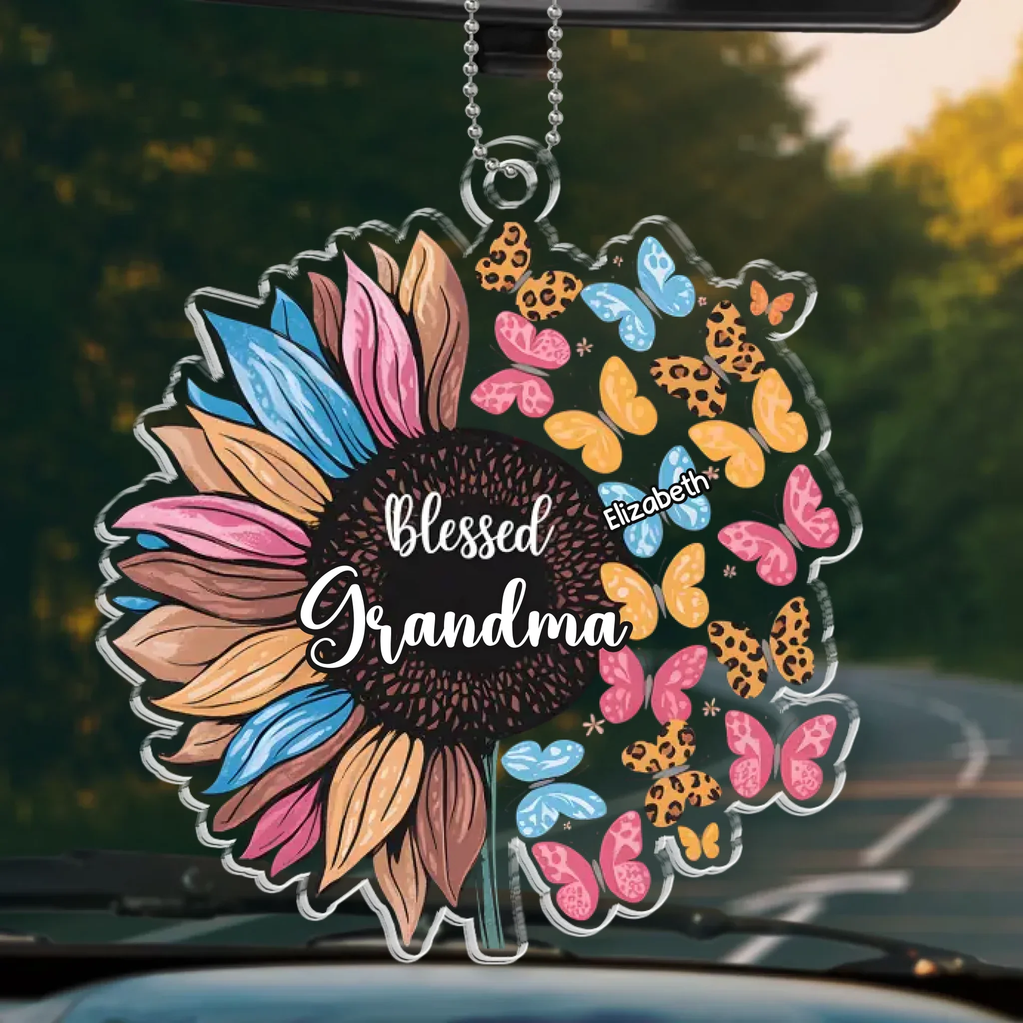 Home Is Where Your Grandma Is - Family Personalized Custom Car Ornament - Acrylic Custom Shaped - Gift For Mom, Grandma - Image 2