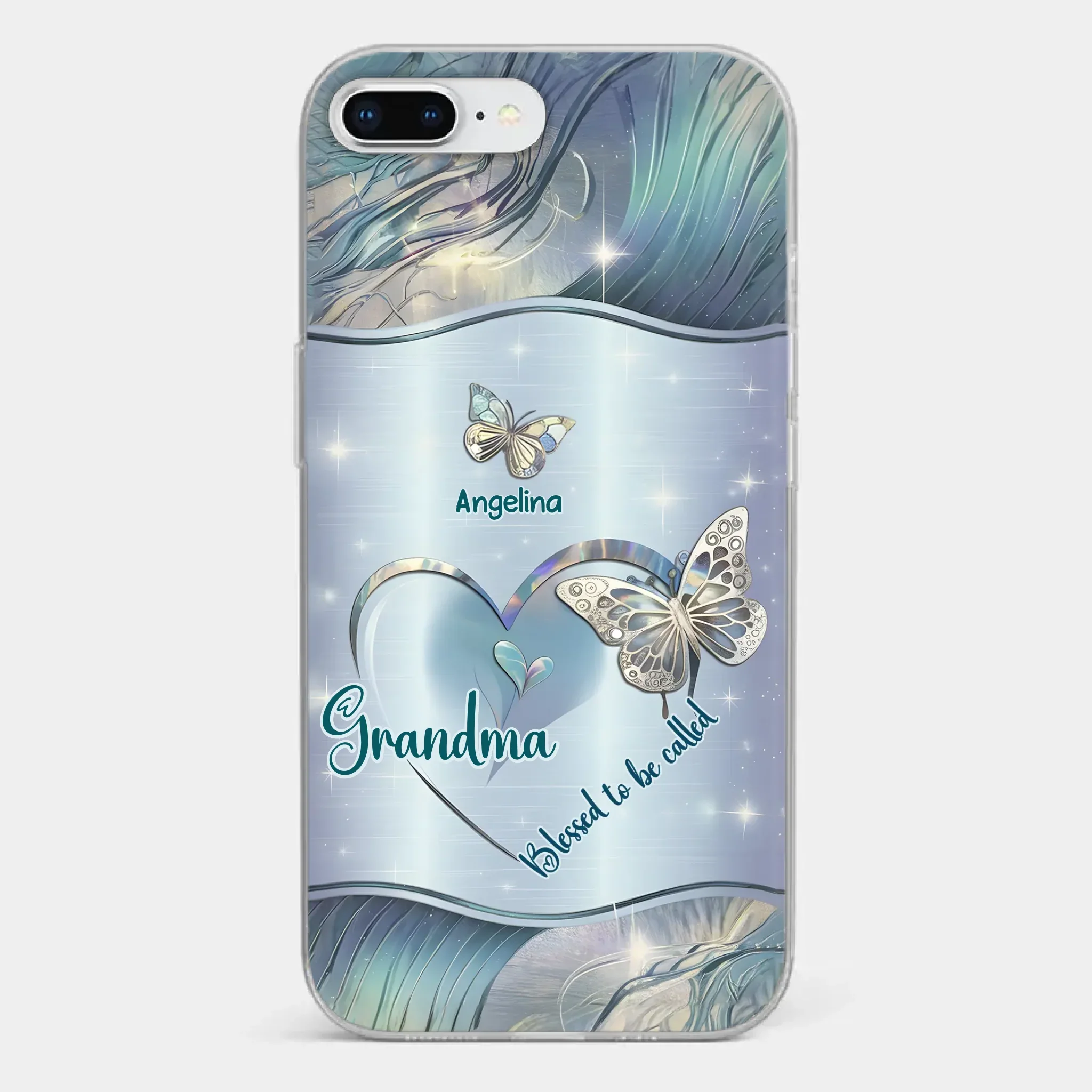 Home Is Where Your Grandma Is - Family Personalized Custom Clear Phone Case - Gift For Mom, Grandma - Image 3