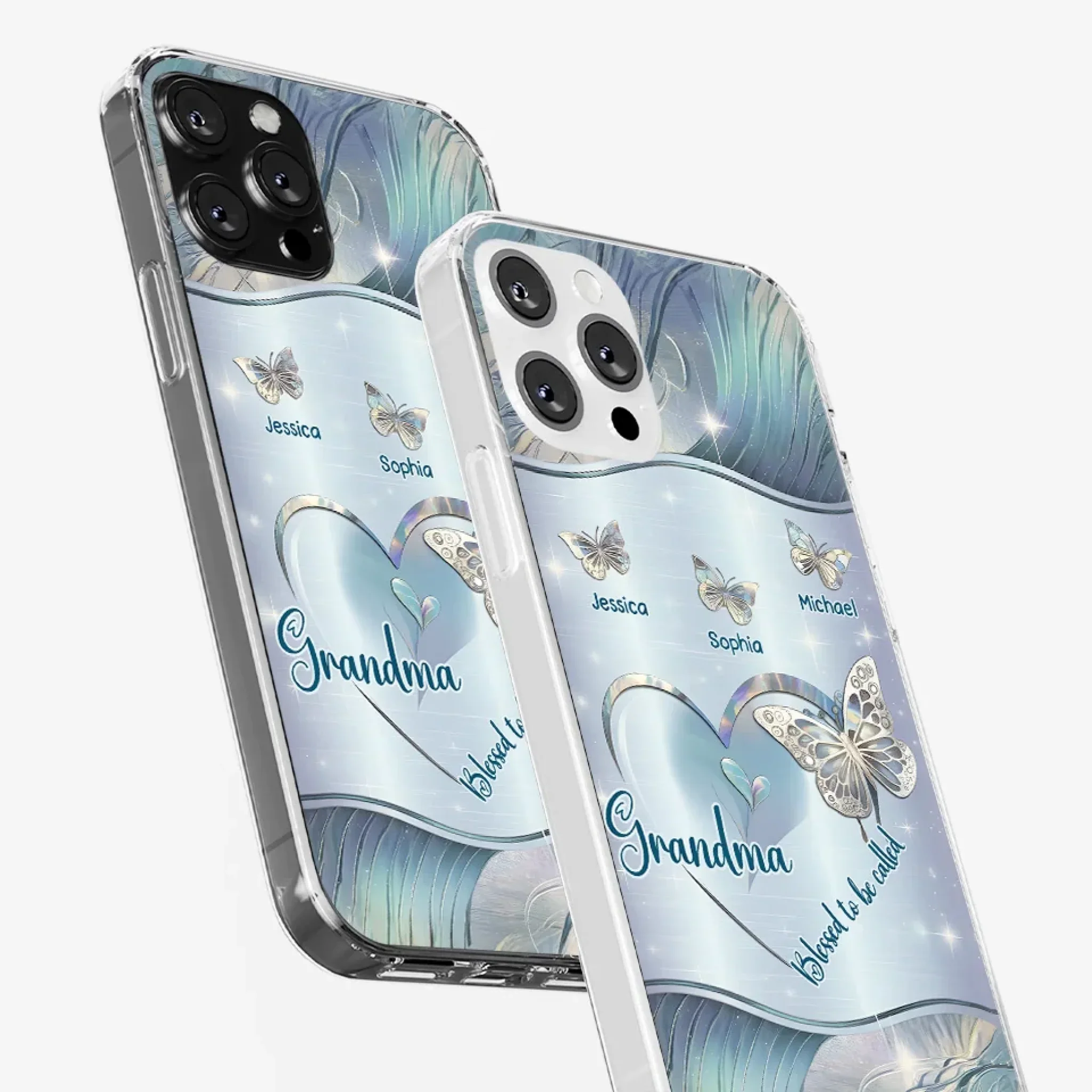 Home Is Where Your Grandma Is - Family Personalized Custom Clear Phone Case - Gift For Mom, Grandma - Image 34