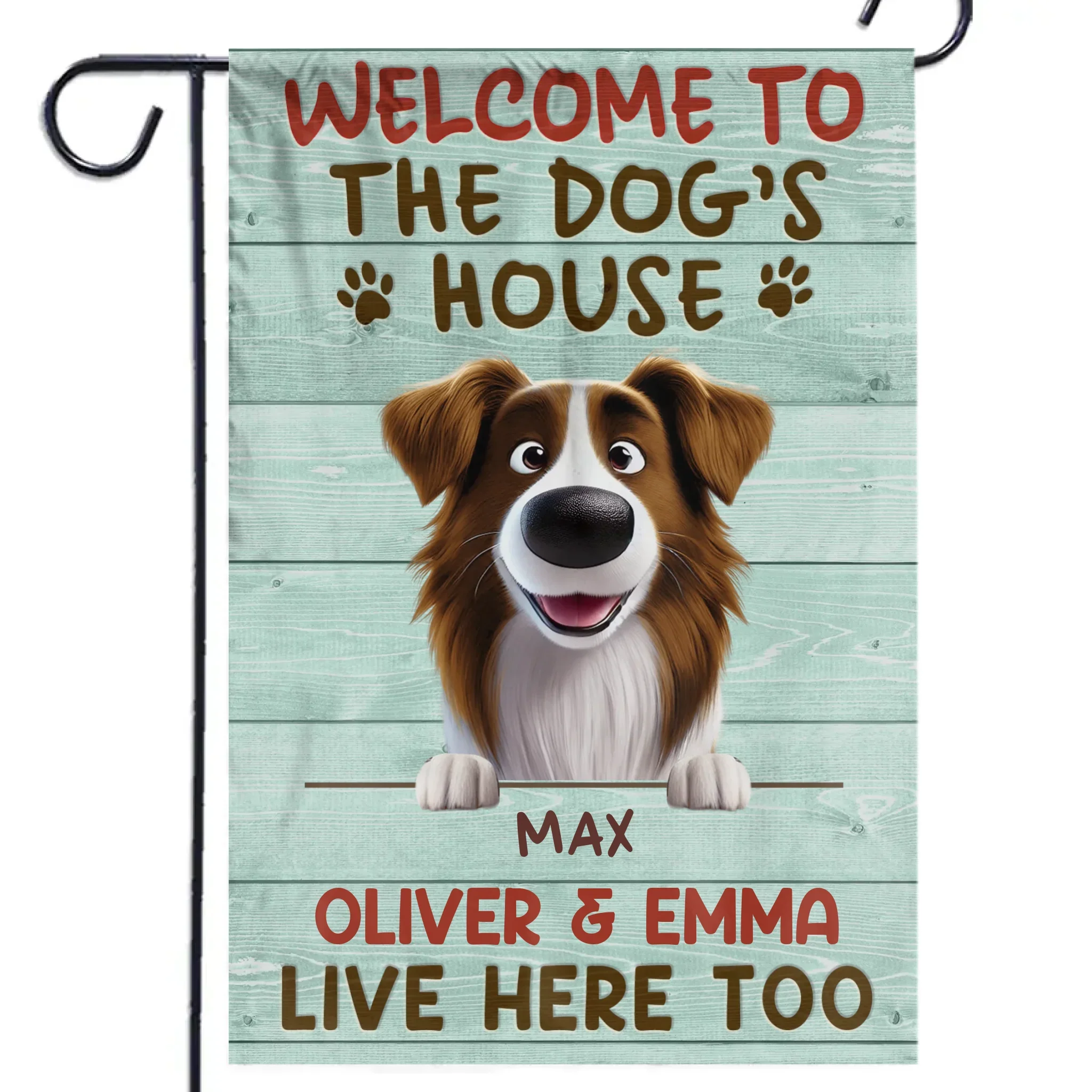 Home Of Barking Security And Unconditional Love - Dog Personalized Custom Flag - Gift For Pet Owners, Pet Lovers - Image 3