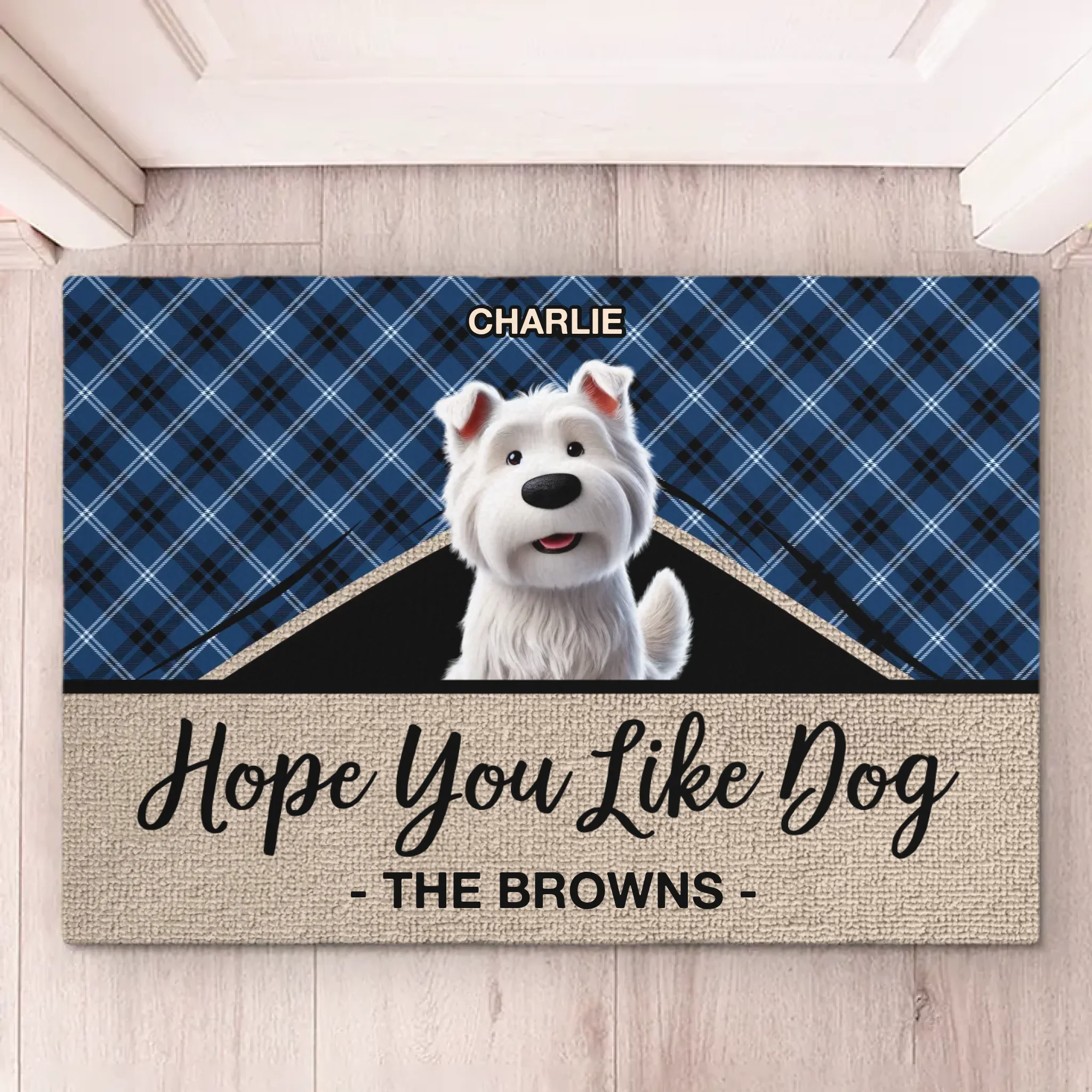 Hope You Like Dogs - Dog Personalized Custom Home Decor Decorative Mat - House Warming Gift For Pet Owners, Pet Lovers - Image 2