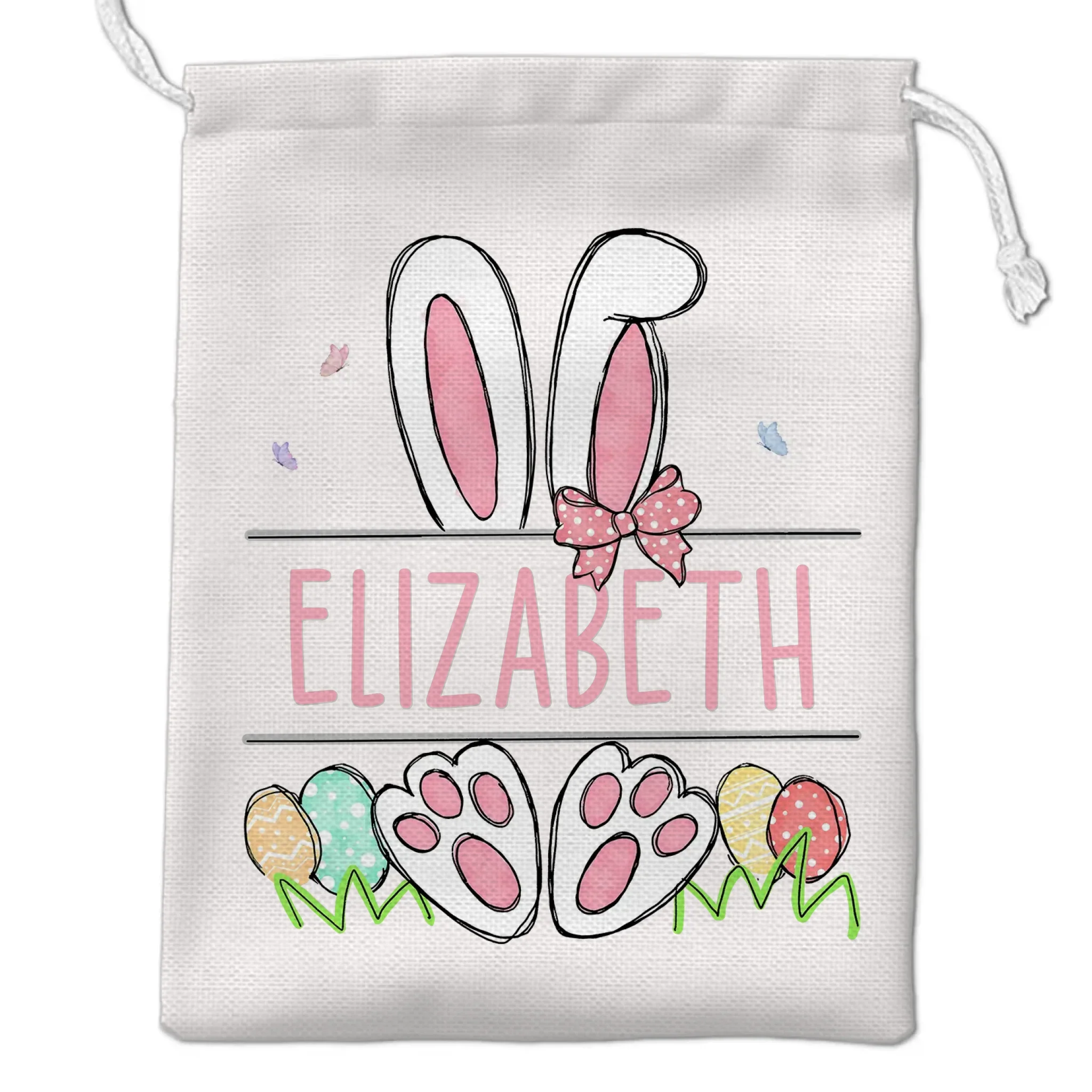 Hopping Into Easter With Love - Family Personalized Custom Favor Bag - Easter Gift For Family Members - Image 2