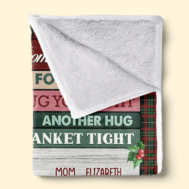 Hugs From Heaven - Memorial Personalized Custom Blanket - Christmas Gift, Sympathy Gift For Family Members - Image 3