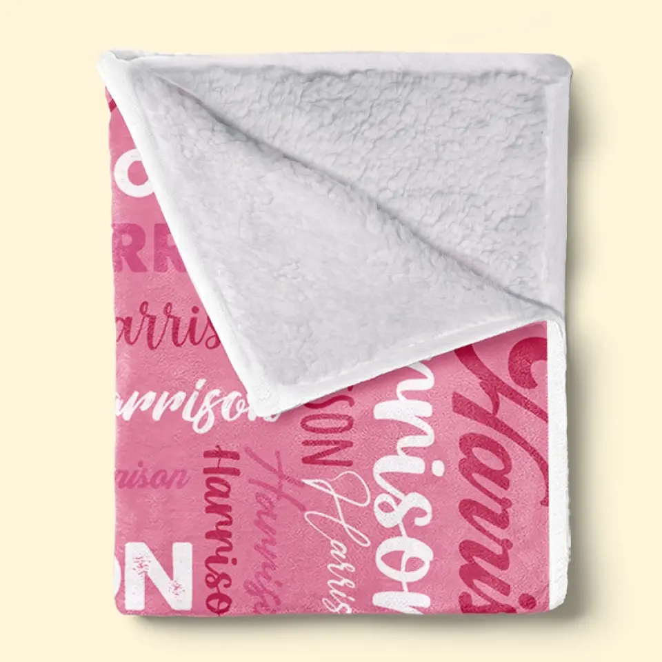 I Am Loved - Family Personalized Custom Baby Blanket - Gift For Baby Kids, Newborn Baby - Image 5
