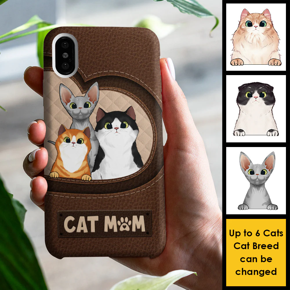 I Am Not A Regular Mom, I Am A Cat Mom - Gift For Cat Mom, Personalized Phone Case - Image 3