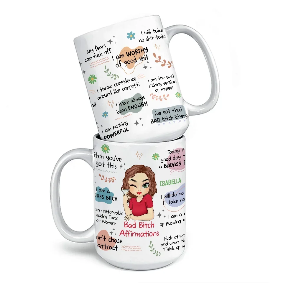 I Am The Best Version Of Myself - Affirmation Personalized Custom Mug - Gift For Yourself - Image 5