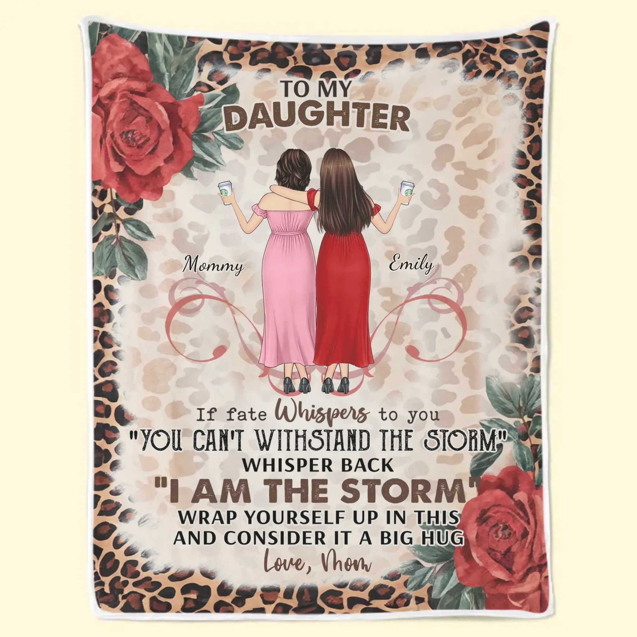 I Am The Storm - Family Personalized Custom Blanket - Mother's Day, Gift For Mom, Grandma - Image 2