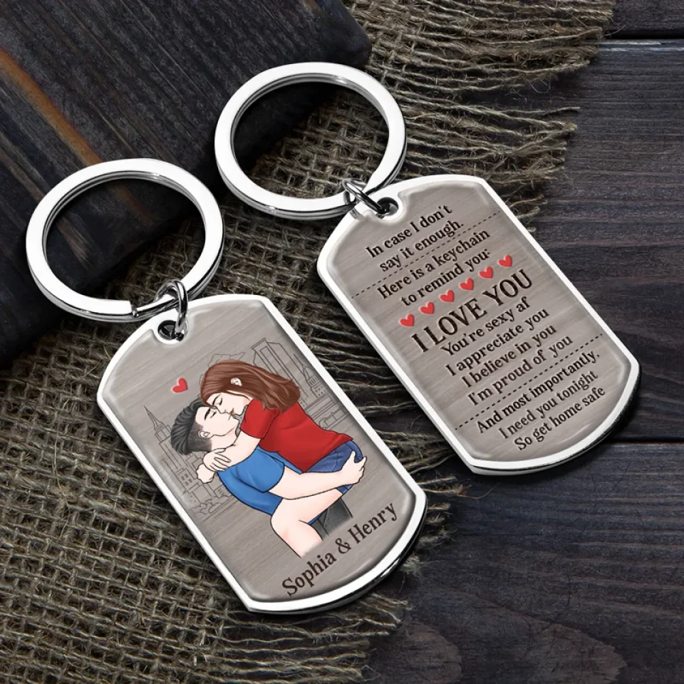 I Appreciate You, I Believe In You - Couple Personalized Custom Keychain - Christmas Gift For Husband Wife, Anniversary - Image 4
