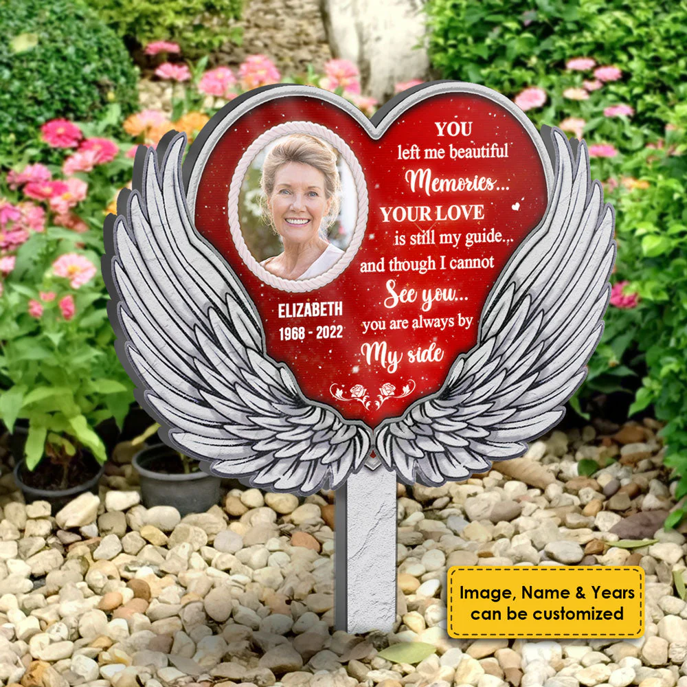 I Can't See You, But Your Love Is Still My Guide - Upload Image, Personalized Custom Acrylic Garden Stake - Image 4