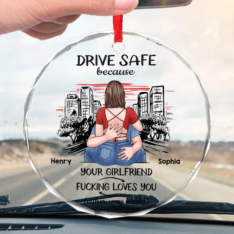 I Do Quite Naughty Things Now - Couple Personalized Custom Round Glass Ornament Car Hanger - Gift For Husband Wife, Anniversary - Image 4