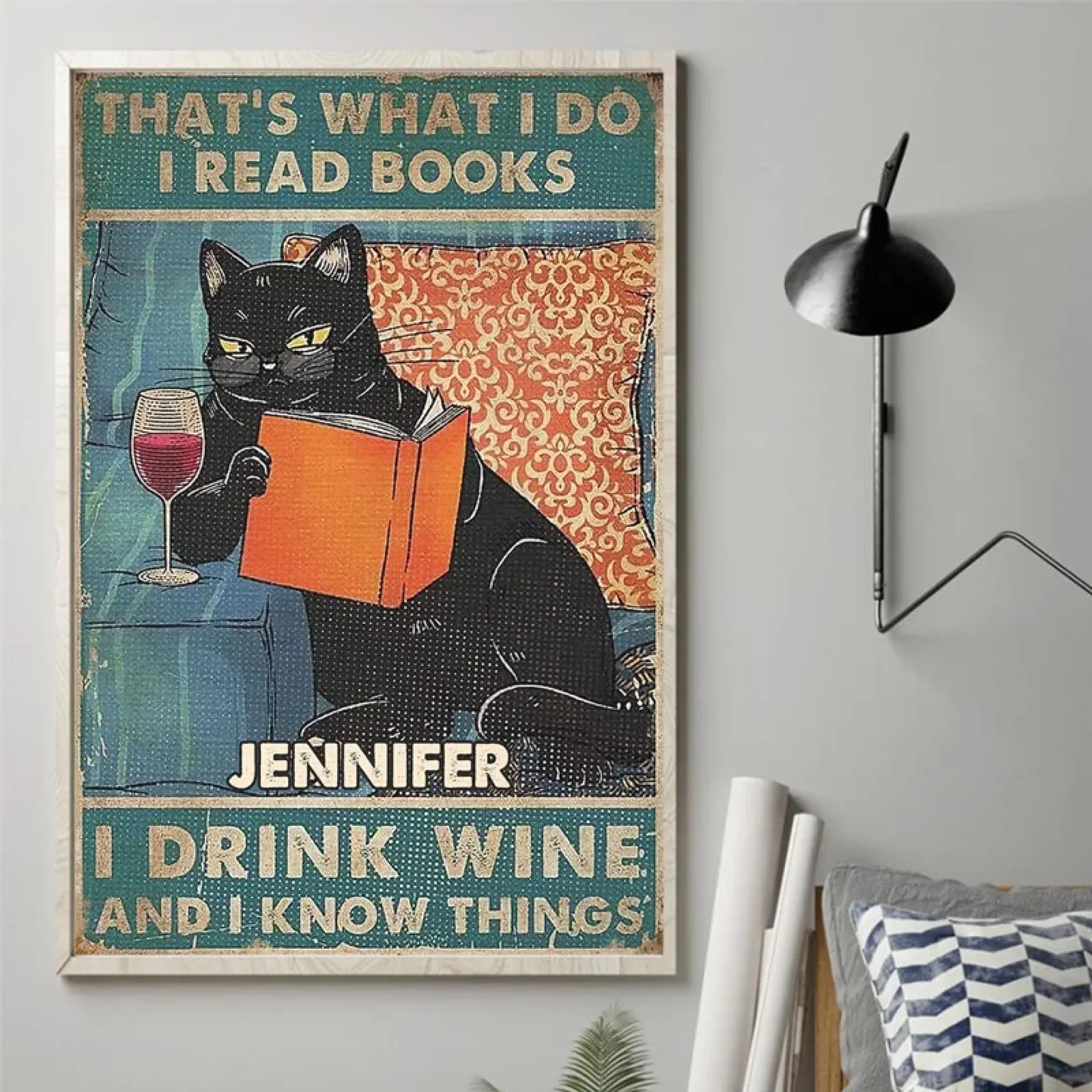 I Drink Wine And I Know Things - Family Personalized Custom Vertical Poster - Gift For Yourself, Best Friends, Siblings, Family Members - Image 3