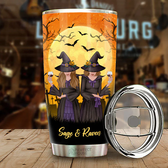 I Hope We’re Friends Until We Die - Personalized Tumbler - Gift For Bestie, Best Friend, Sister, Birthday Gift For Bestie And Friend, Halloween Gift - Image 2