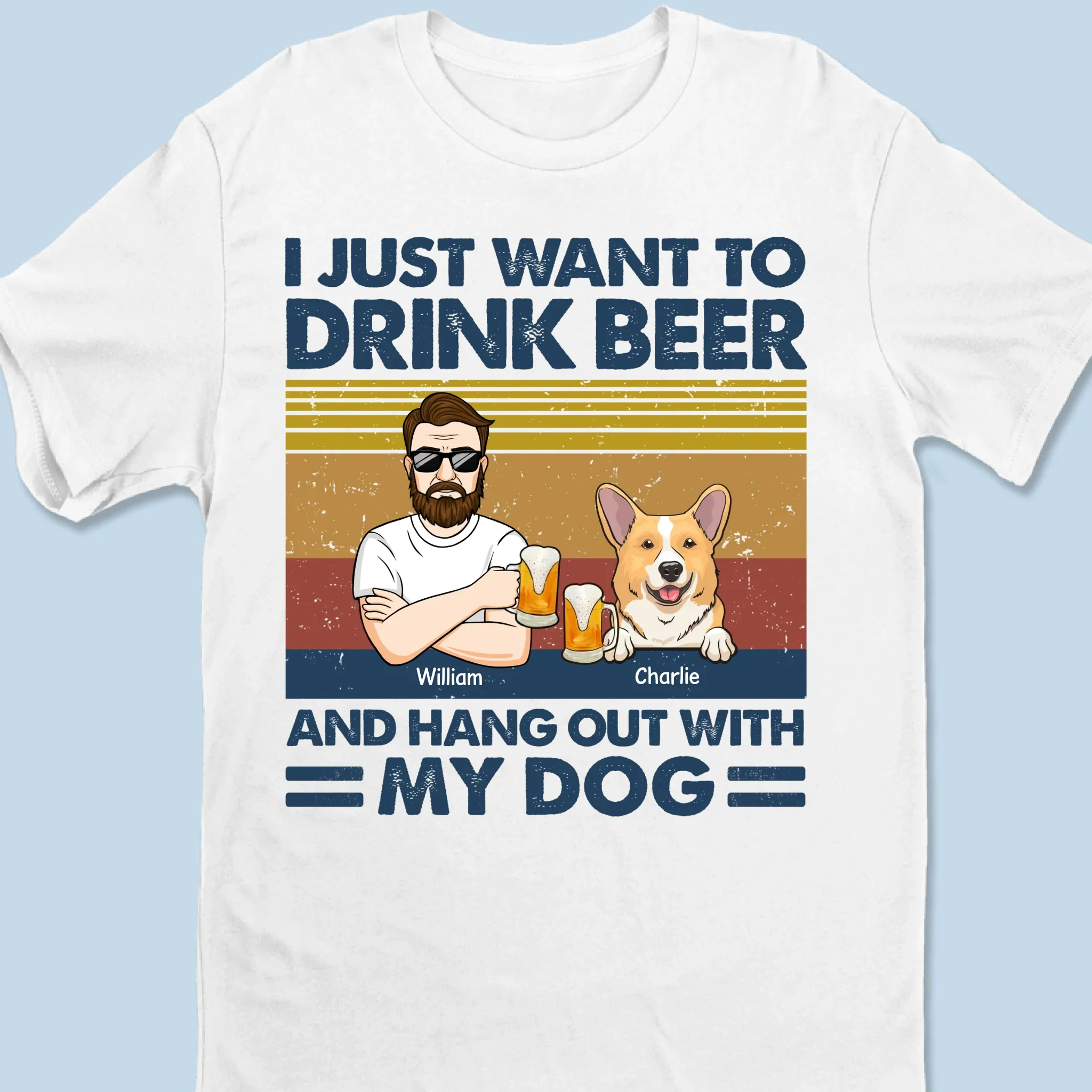 I Just Want To Drink Bourbon - Dog Personalized Custom Unisex T-shirt, Premium T-shirt, Hoodie - Christmas Gift For Pet Owners, Pet Lovers - Image 6
