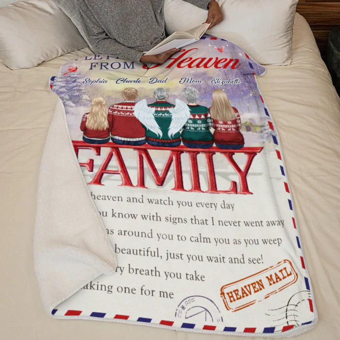 I Know With Every Breath You Take You’ll Be Taking One For Me - Memorial Personalized Custom Blanket - Sympathy Gift, Christmas Gift For Family Members - Image 4