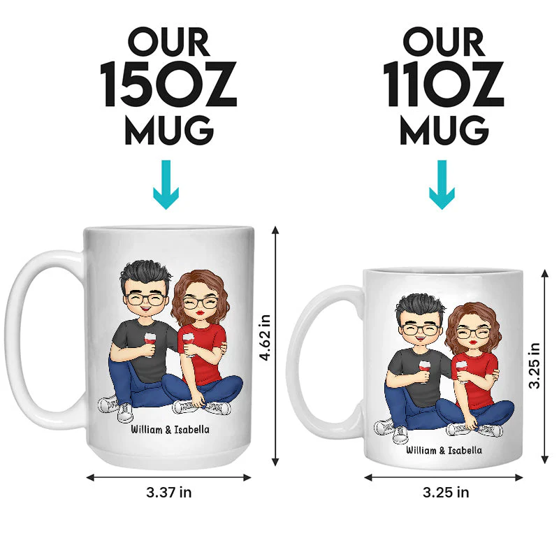 I Like You A Lot More Than I Had Originally Planned - Couple Personalized Custom Mug - Gift For Husband Wife, Anniversary - Image 4