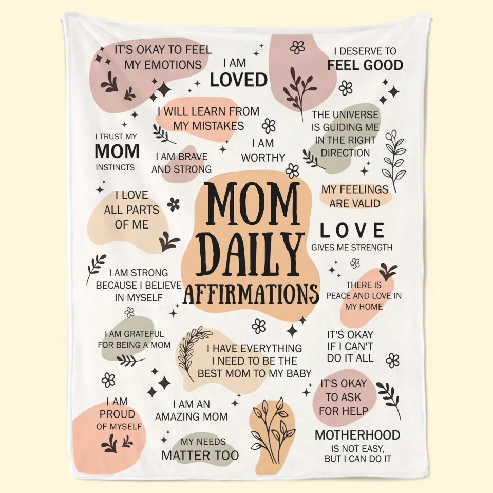I Love All Parts Of Me - Affirmation Personalized Custom Blanket - Gift For Mom, Family Members, Yourself - Image 6