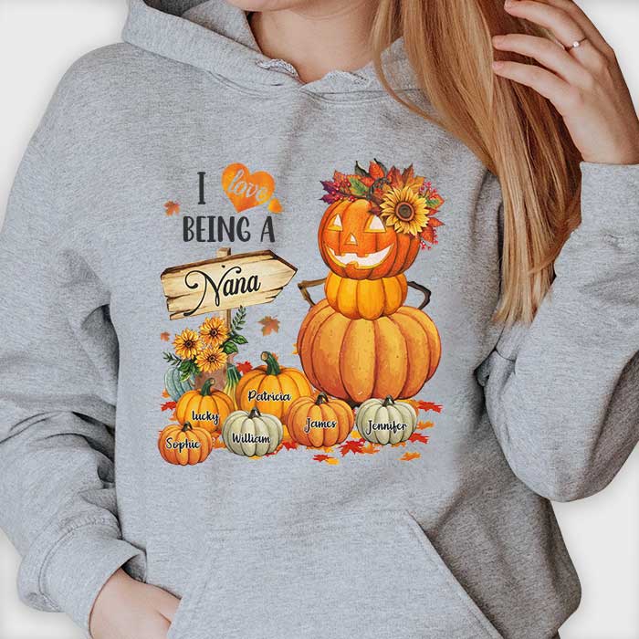 I Love Being A Grandma - Personalized Custom Unisex T-Shirt, Hoodie, Sweatshirt - Gift For Grandma, Grandparents, Halloween Gift - Image 2