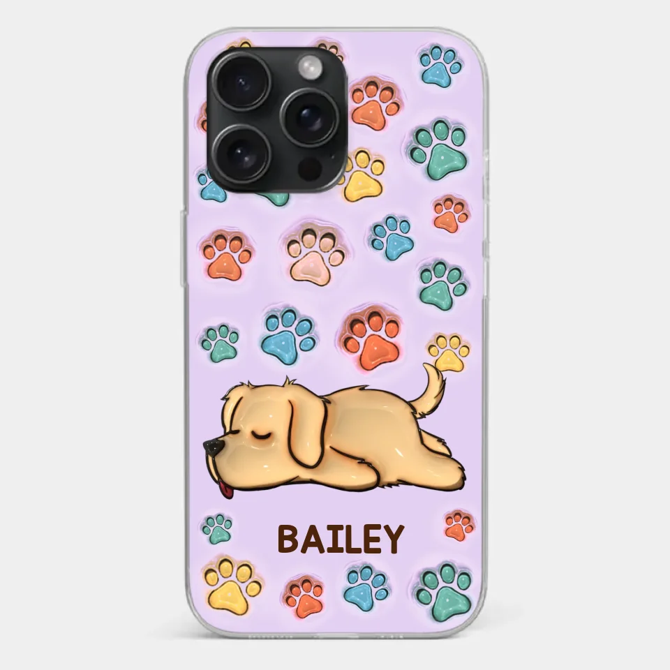 I Love My Pets - Dog & Cat Personalized Custom 3D Inflated Effect Printed Clear Phone Case - Gift For Pet Owners, Pet Lovers - Image 22