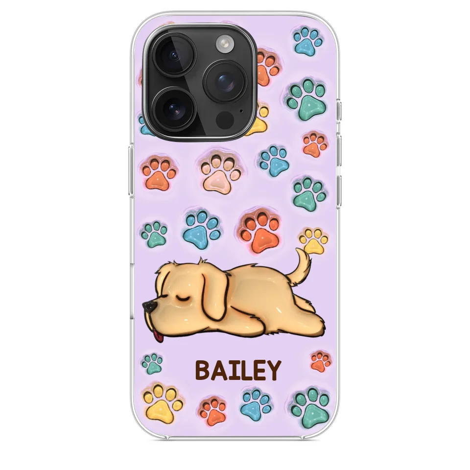 I Love My Pets - Dog & Cat Personalized Custom 3D Inflated Effect Printed Clear Phone Case - Gift For Pet Owners, Pet Lovers - Image 30
