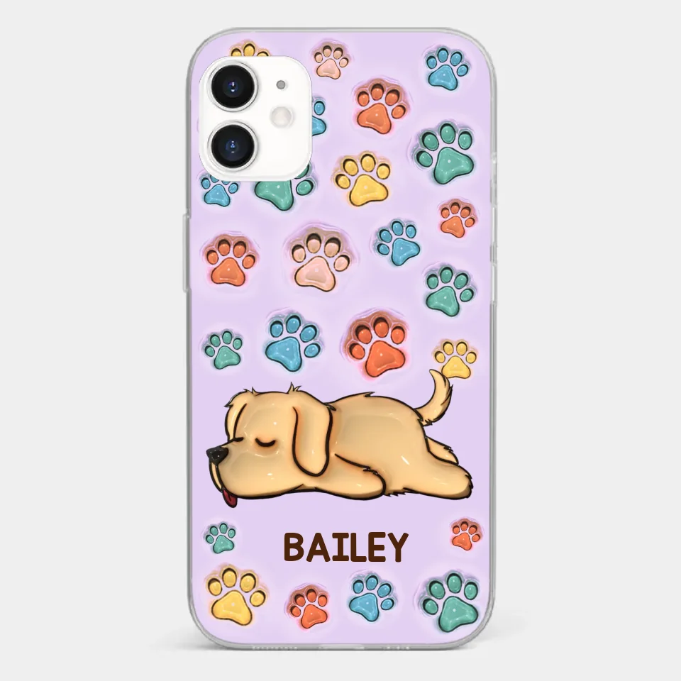 I Love My Pets - Dog & Cat Personalized Custom 3D Inflated Effect Printed Clear Phone Case - Gift For Pet Owners, Pet Lovers - Image 6