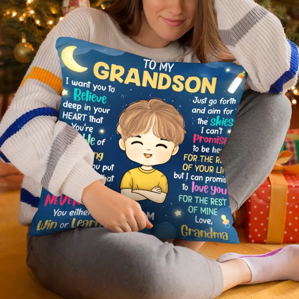 I Love You For The Rest Of Mine - Family Personalized Custom Pillow - Gift For Grandma - Image 5