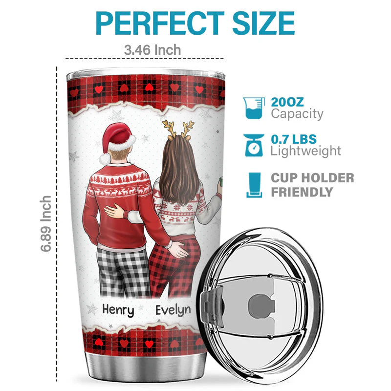I Love You, I'm Keeping You - Couple Personalized Custom Tumbler - Christmas Gift For Husband Wife, Anniversary - Image 2