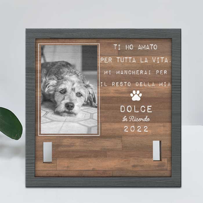 I Migliori Amici Entrano Nelle Nostre Vite E Lasciano Impronte Nei Nostri Cuori - Memorial Personalized Custom Pet Loss Sign, Collar Frame - Upload Image, Sympathy Gift, Gift For Pet Owners, Pet Lovers Italian - Image 3