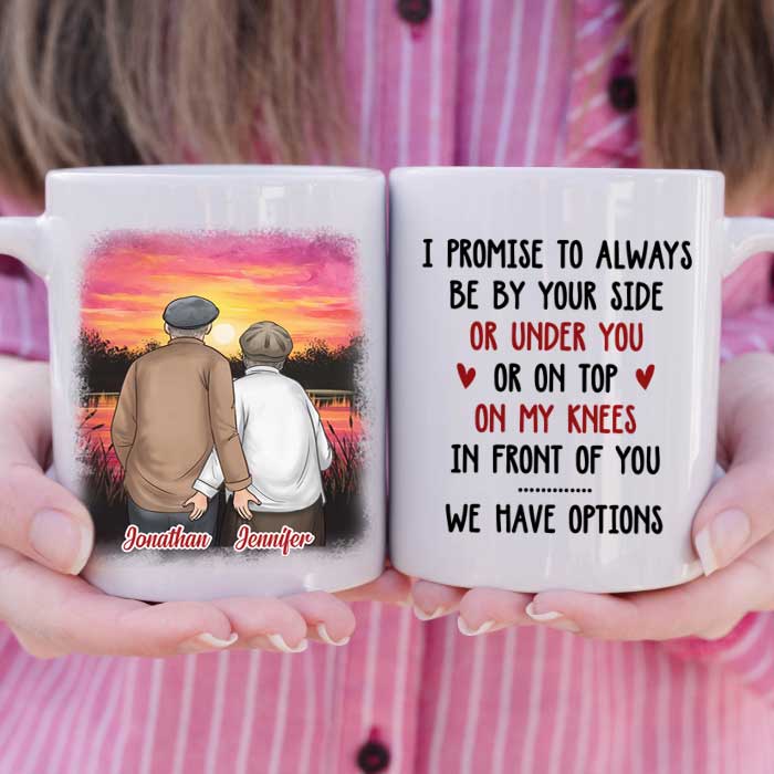 I Promise To Always Be By Your Side - Gift For Couples, Personalized Mug - Image 3
