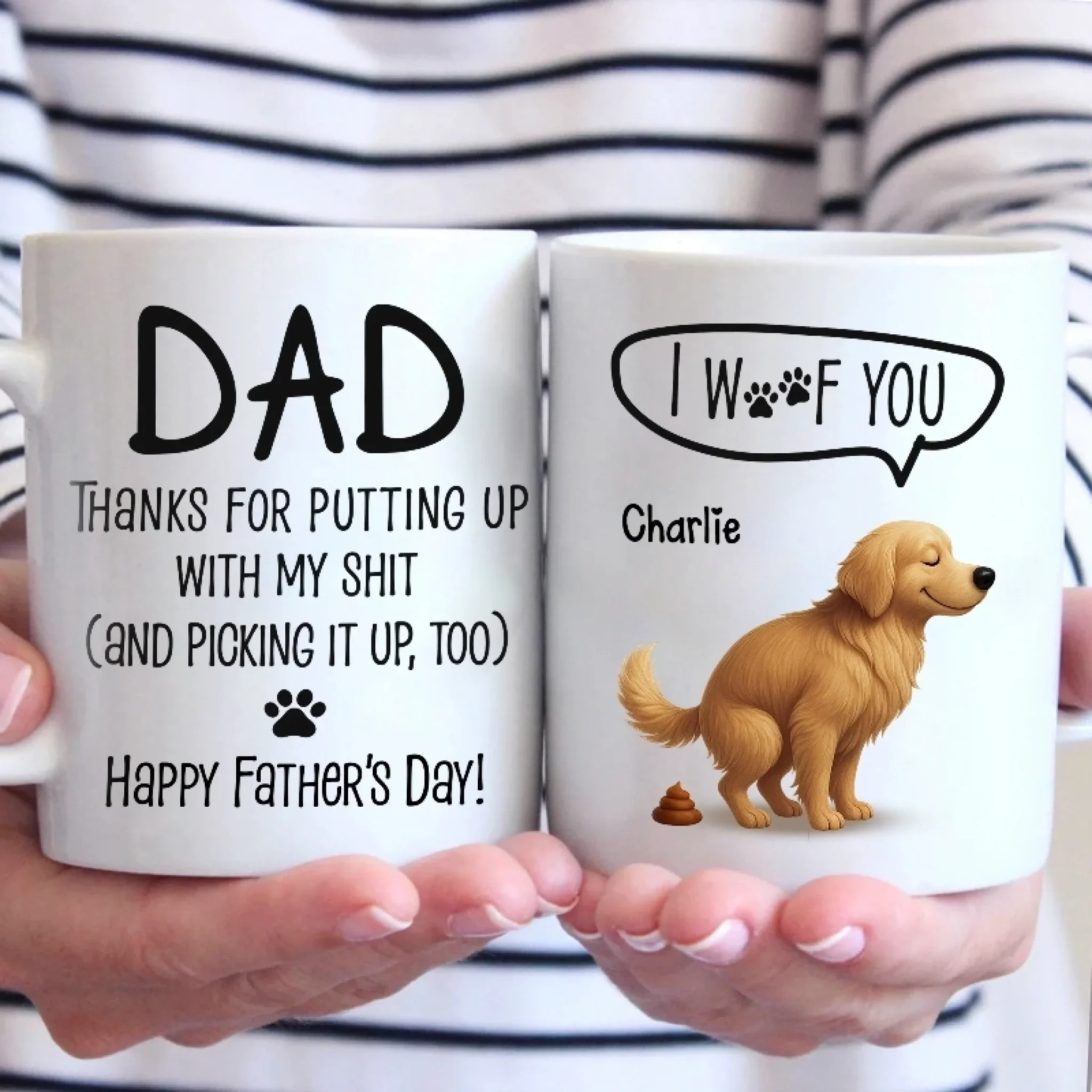 I Trained You Well, Dad - Dog Personalized Custom Mug - Father's Day, Gift For Pet Owners, Pet Lovers - Image 3