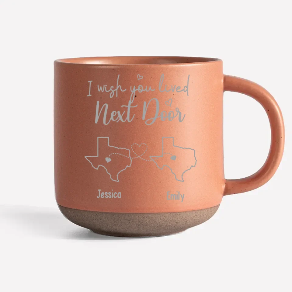 I Wish We Lived Closer - Bestie Personalized Custom Pottery Mug - Gift For Best Friends, BFF, Sisters - New Arrival, AMZ - Image 4