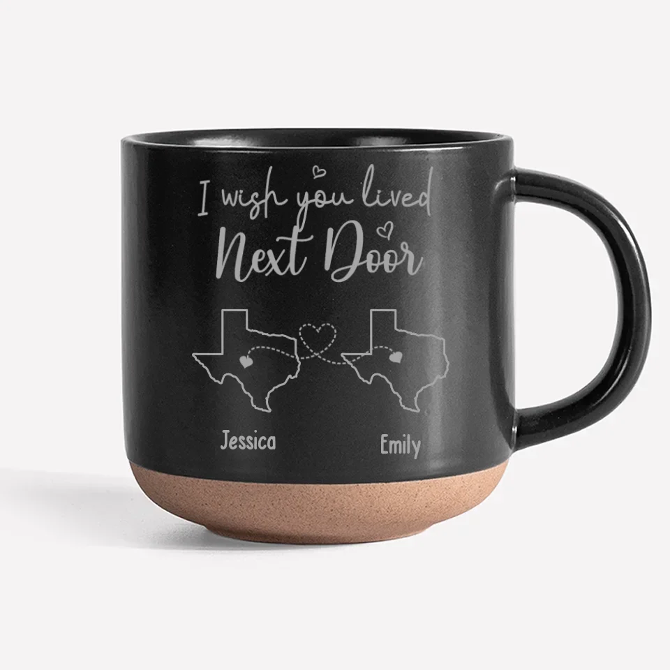 I Wish We Lived Closer - Bestie Personalized Custom Pottery Mug - Gift For Best Friends, BFF, Sisters - New Arrival, AMZ - Image 6