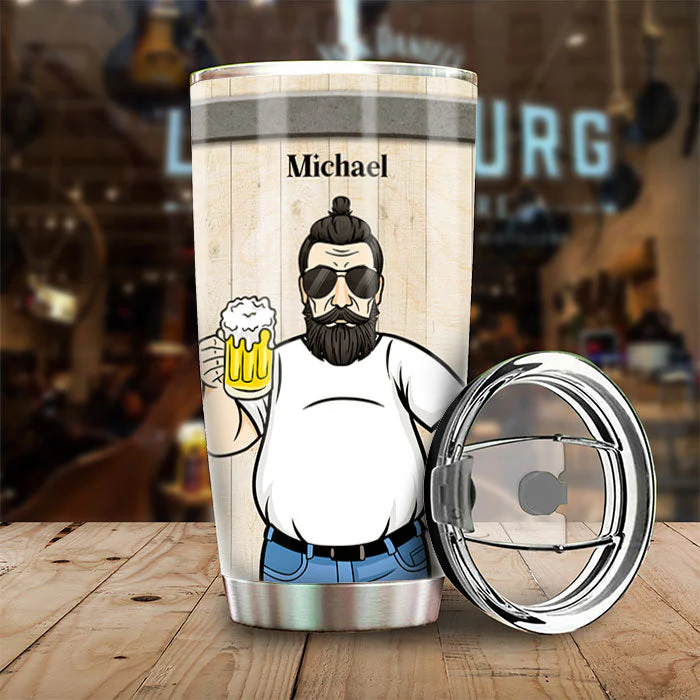 If I Gotta Rock The Dad Bod, Imma Make It Look Sexy - Gift For Dad - Personalized Tumbler - Image 3