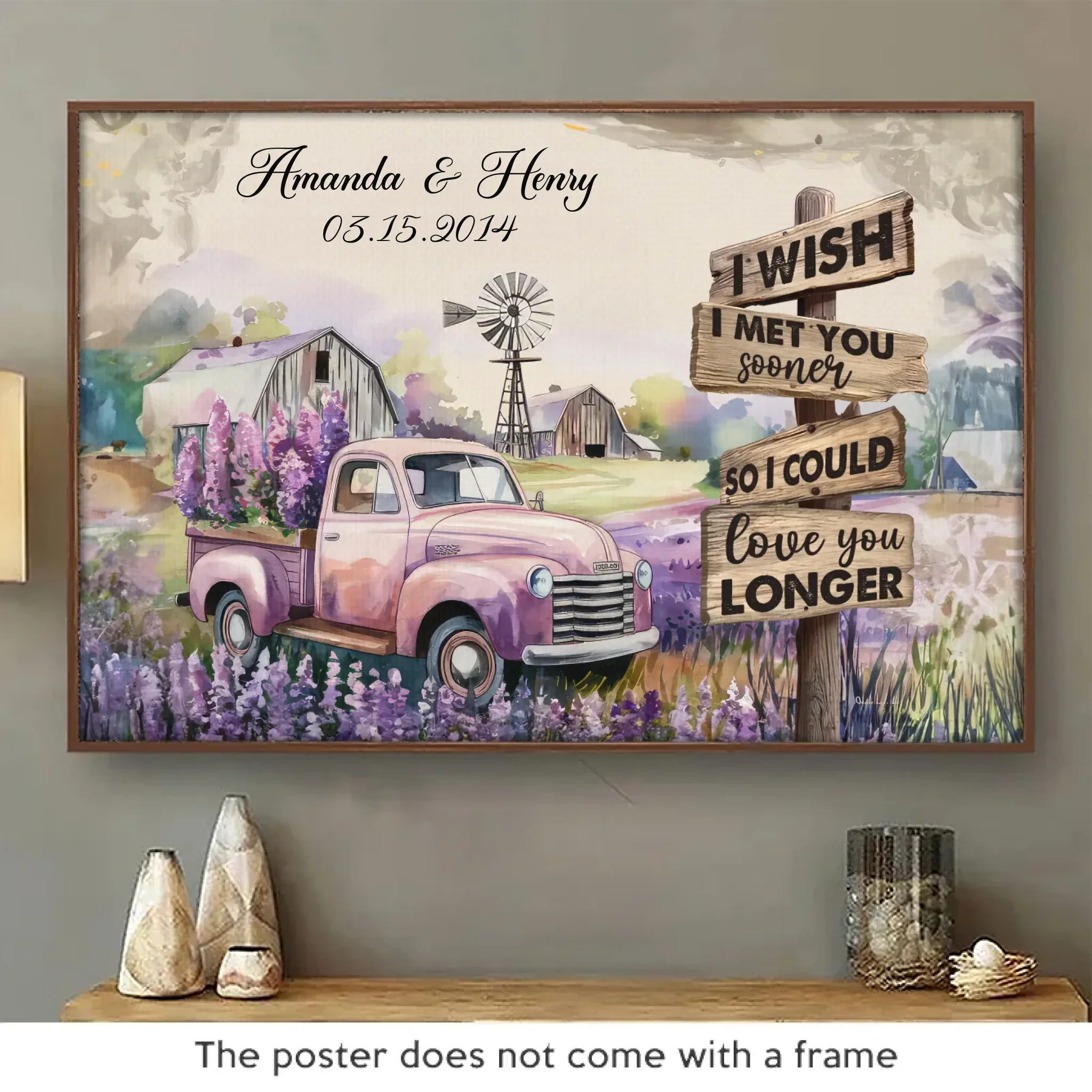 If Only We Had Found Each Other Earlier - Couple Personalized Custom Horizontal Poster - Gift For Husband Wife, Anniversary - Image 2