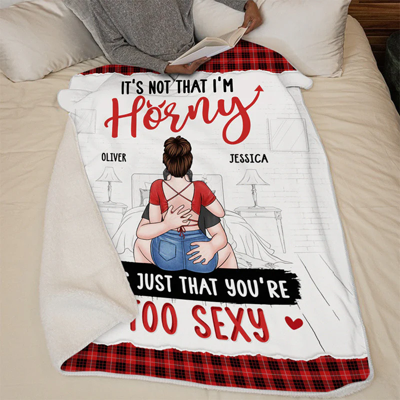 I'm Addicted To You - Couple Personalized Custom Blanket - Christmas Gift For Husband Wife, Anniversary - Image 4