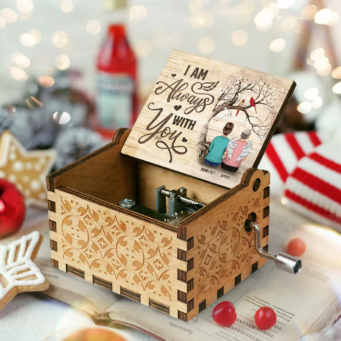I'm Always With You - Personalized Music Box -   Memorial Gift, Sympathy Gift - Image 3