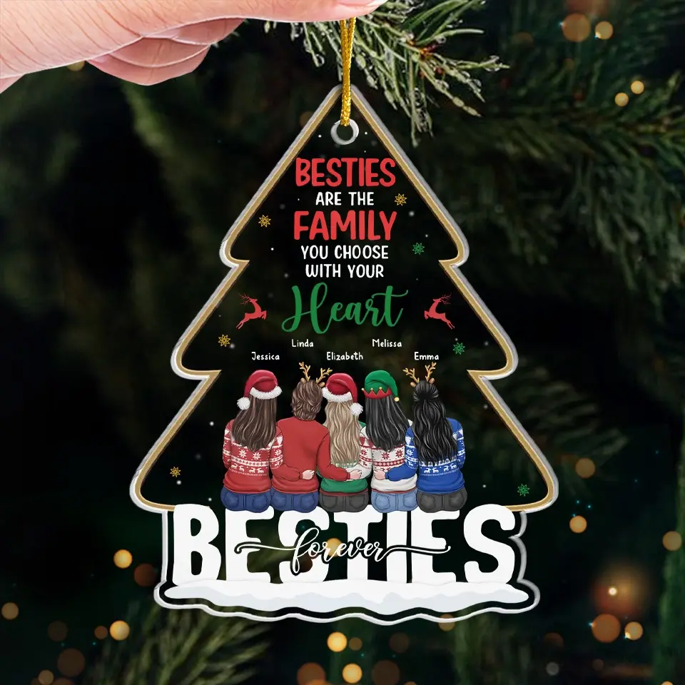 I'm Blessed To Have A Friend Like You - Bestie Personalized Custom Ornament - Acrylic Custom Shaped - Christmas Gift For Best Friends, BFF, Sisters - Image 4