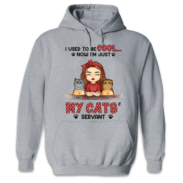 I'm Just My Cat's Servant - Cat Personalized Custom Unisex T-shirt, Hoodie, Sweatshirt - Gift For Pet Owners, Pet Lovers - Image 5