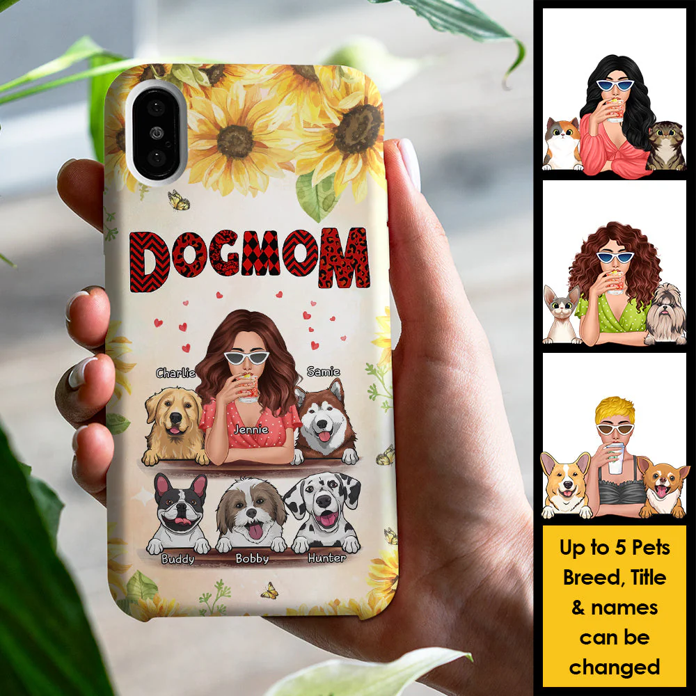 I'm Not A Regular Mom, I'm A Pet Mom - Gift For Dog Mom, Cat Mom - Personalized Phone Case - Image 3