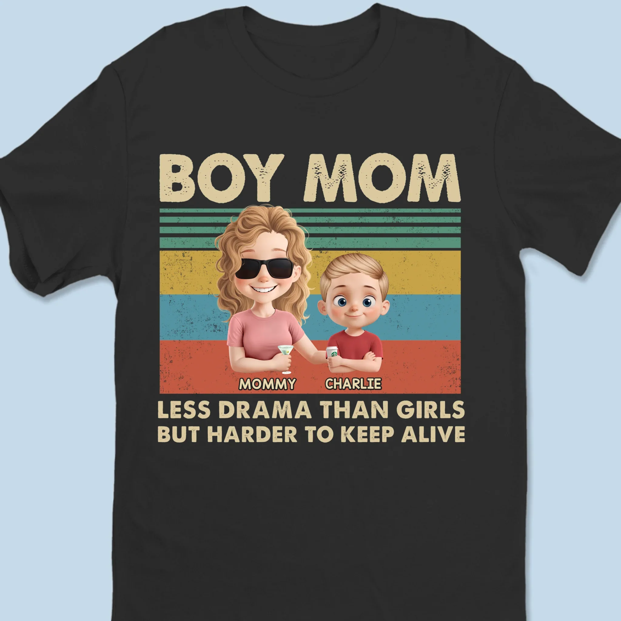 I’m Ready With More, Just Say The Word - Family Personalized Custom Unisex T-shirt, Premium T-shirt, Hoodie - Mother's Day, Gift For Mom - Image 2