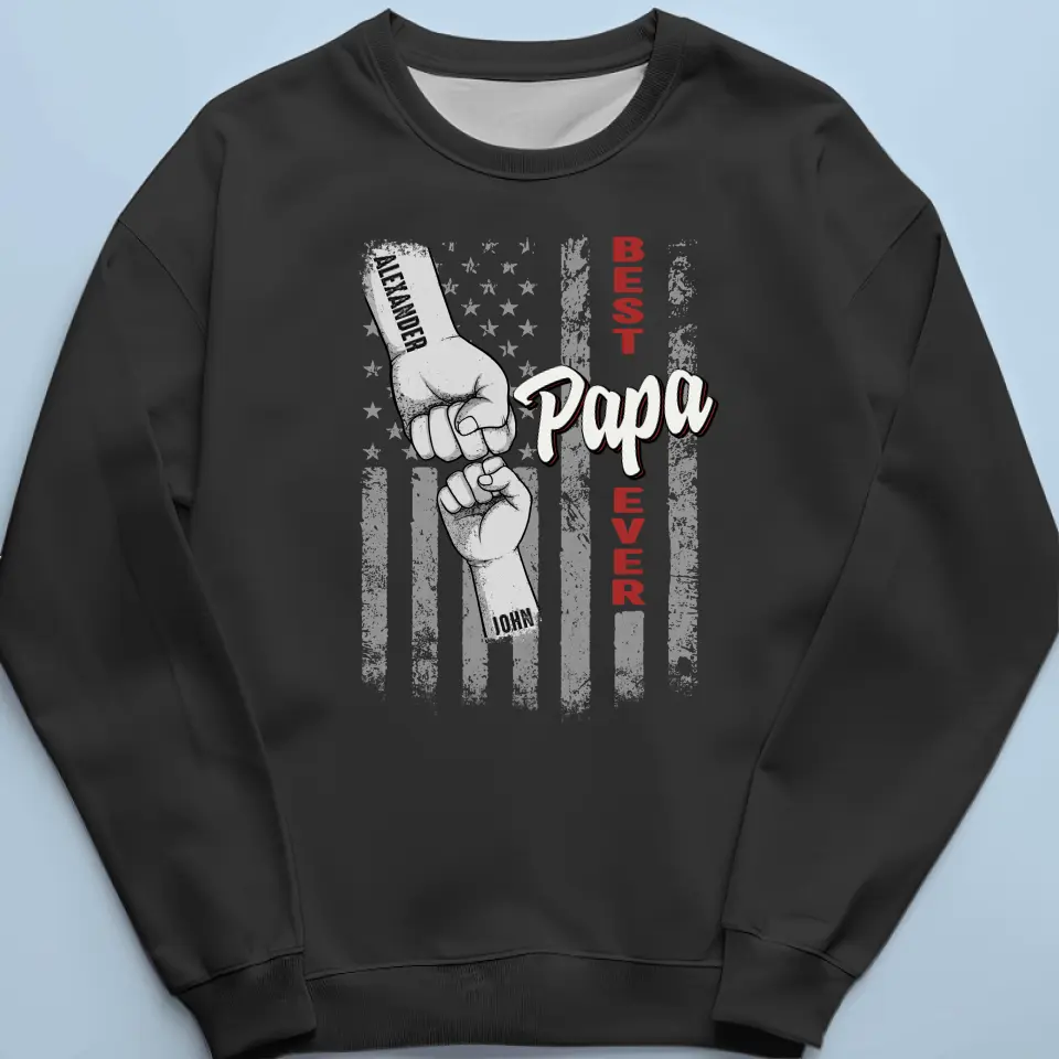 I’m So Lucky To Have Your Love & Guidance In My Life - Family Personalized Custom Unisex T-shirt, Hoodie, Sweatshirt - 4th Of July, Father's Day, Gift For Dad, Grandpa - Image 6