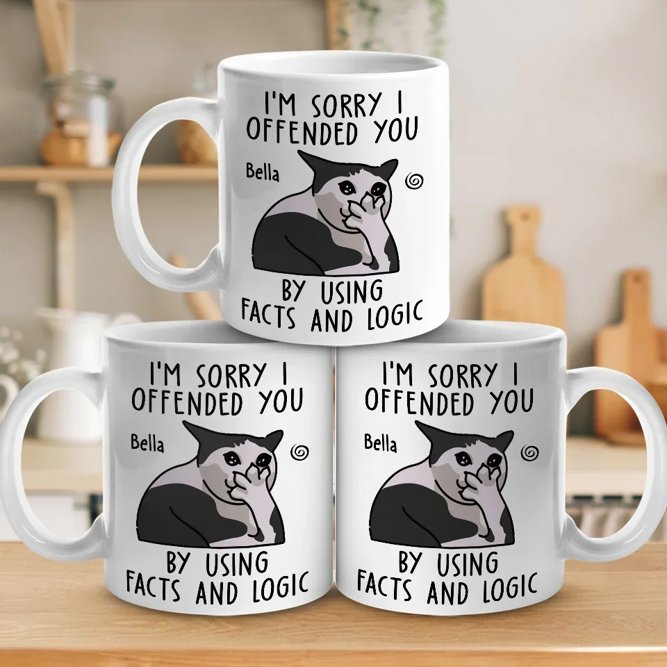I’m Sorry For The Mean, Accurate Things I Said - Friend Personalized Custom Mug - Christmas Gift, Birthday Gift For Best Friends, Family Members, Coworkers, Yourself - Image 4