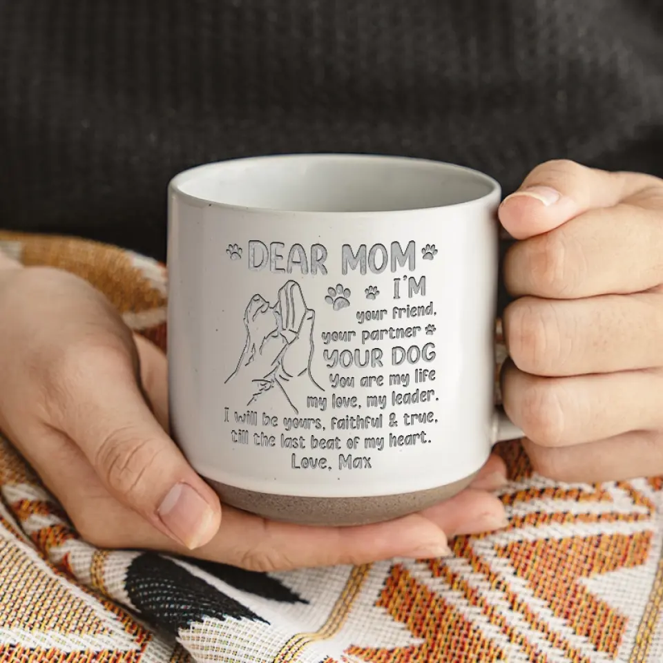 I'm Your Friend - Dog Personalized Custom Pottery Mug - Gift For Pet Owners, Pet Lovers - Image 3