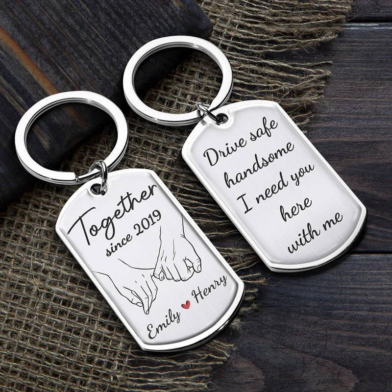 I'm Yours Forever - Couple Personalized Custom Keychain - Gift For Husband Wife, Anniversary - Image 3
